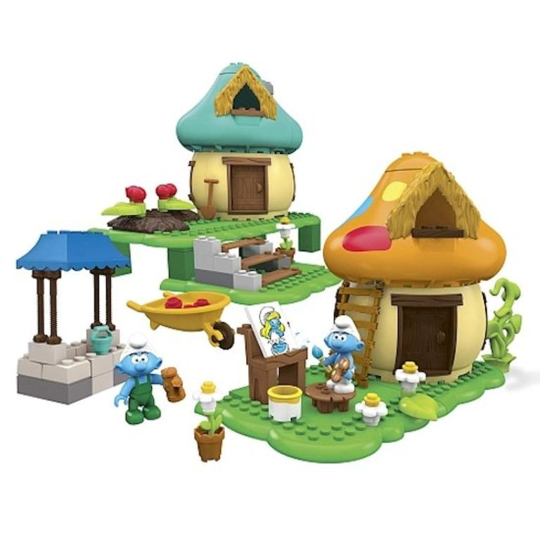 Mega Bloks 10732 Les Schtroumpfs Schtroumpf Village Deluxe Destockage Stockbusters BV